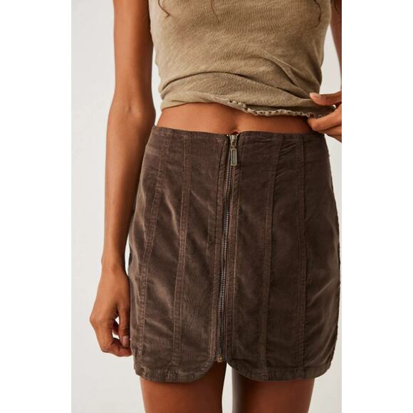Free People We The Free Layla Corduroy Miniskirt - Picture 3 of 8